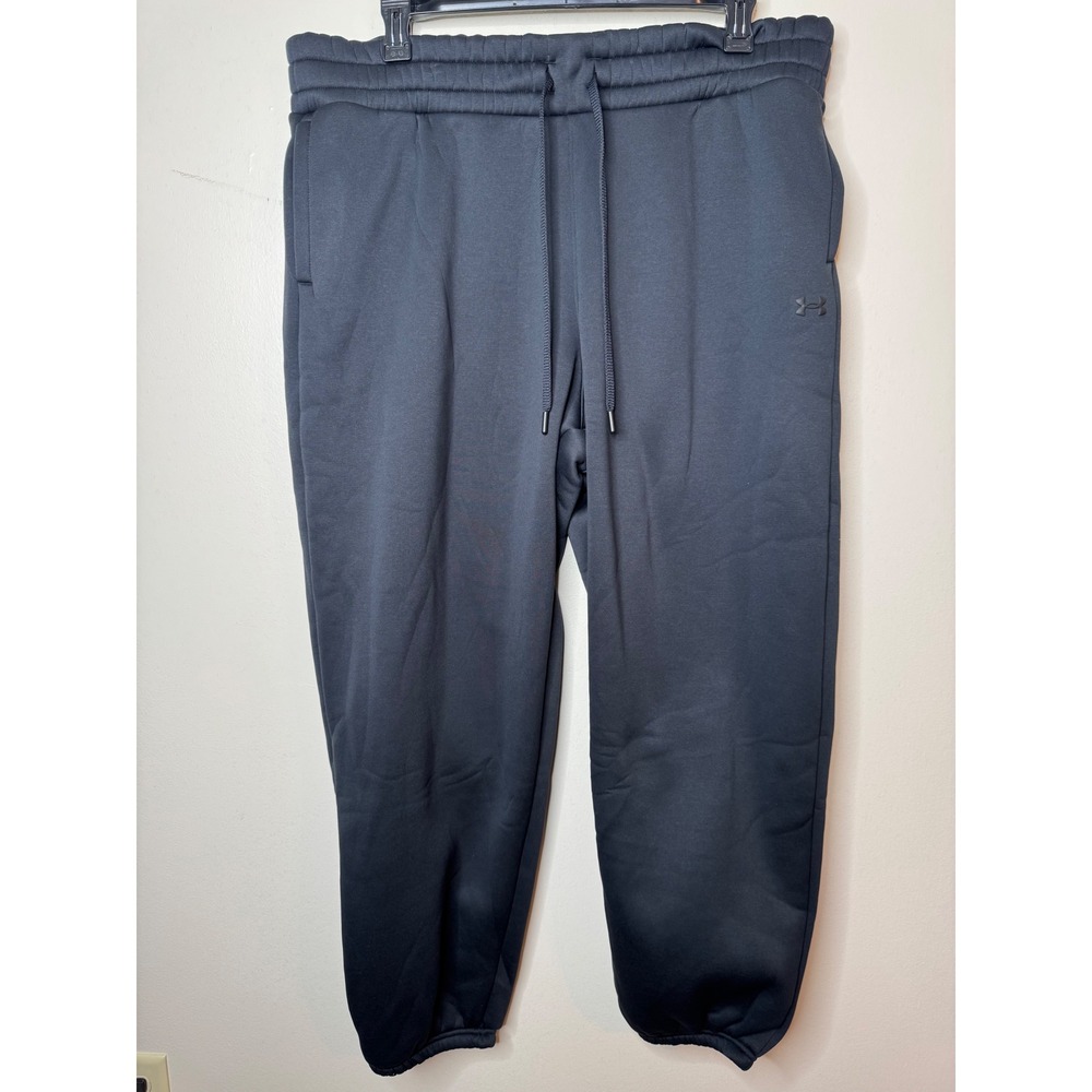 Under Armour Womens Armour Fleece Relaxed Jogger Black Sweatpants 1X